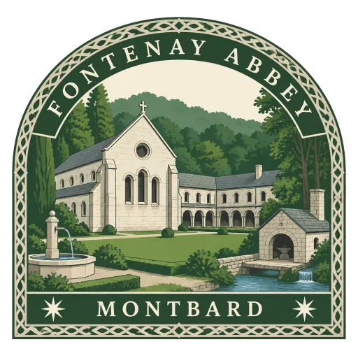Fontenay Abbey travel stamp