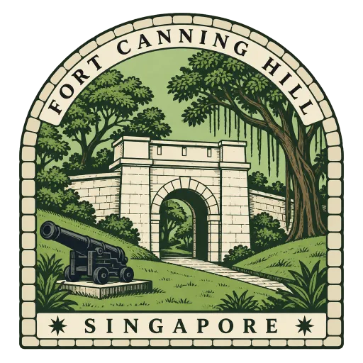Fort Canning Hill travel stamp
