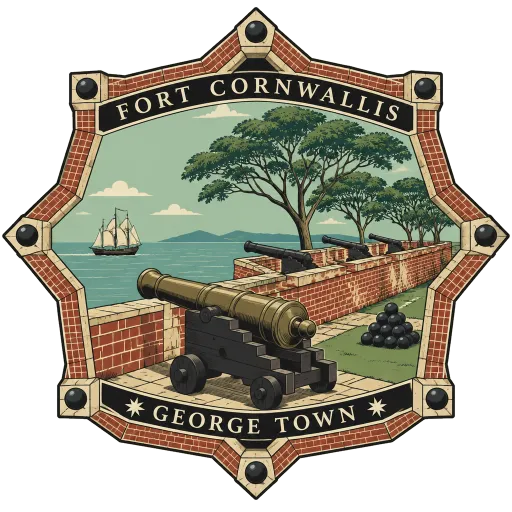 Fort Cornwallis travel stamp