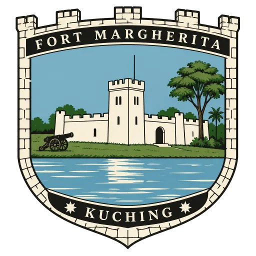 Fort Margherita travel stamp