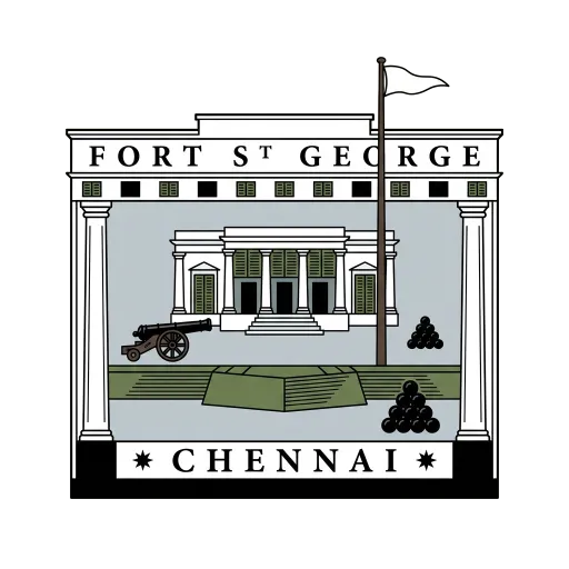 Fort St George travel stamp