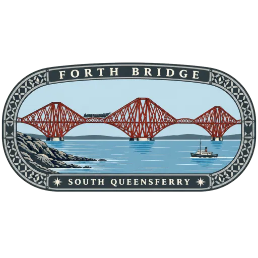 Forth Bridge travel stamp