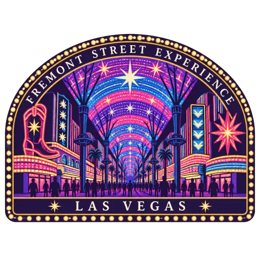 Fremont Street Experience travel stamp