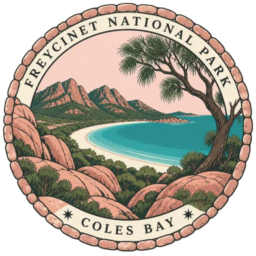 Freycinet National Park travel stamp