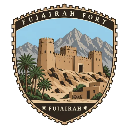 Fujairah Fort travel stamp