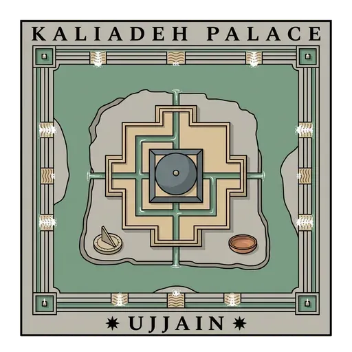 Kaliadeh Palace travel stamp