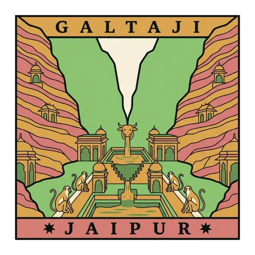 Galtaji travel stamp