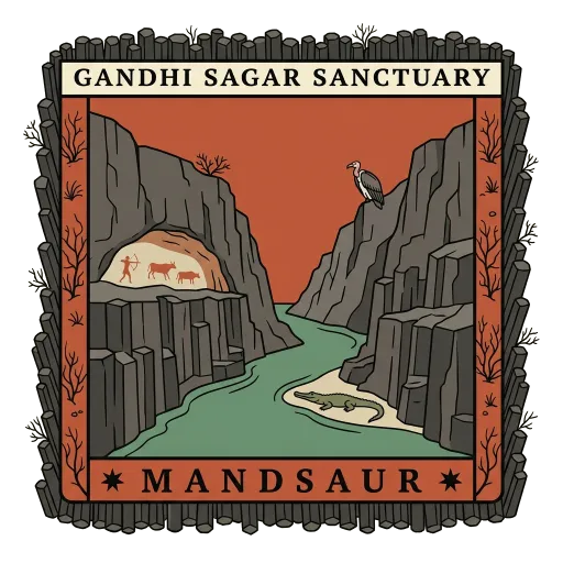 Gandhi Sagar Sanctuary travel stamp