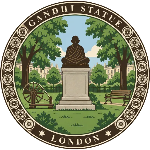 Gandhi Statue, Tavistock Square travel stamp