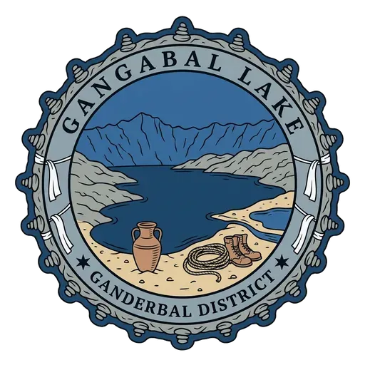 Gangabal Lake travel stamp