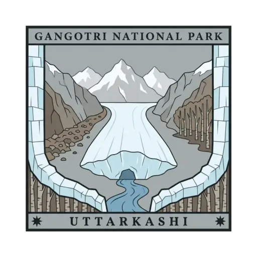 Gangotri National Park travel stamp