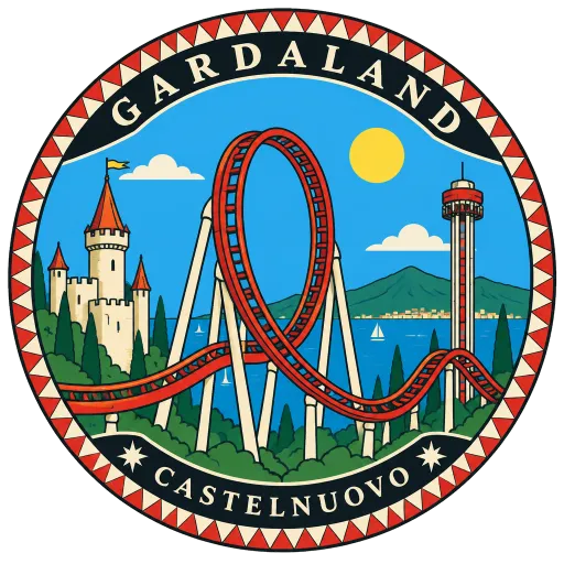 Gardaland travel stamp