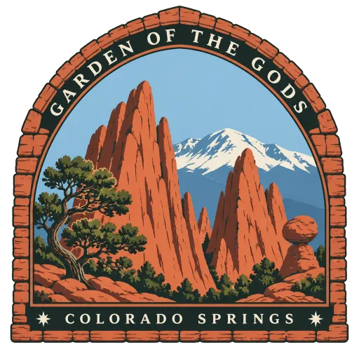 Garden of the Gods travel stamp