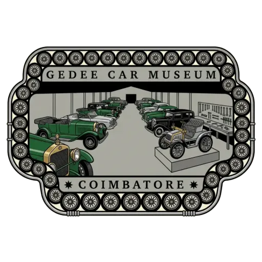 Gedee Car Museum travel stamp