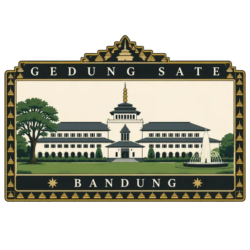 Gedung Sate travel stamp