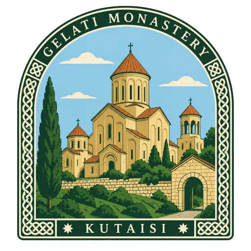 Gelati Monastery travel stamp