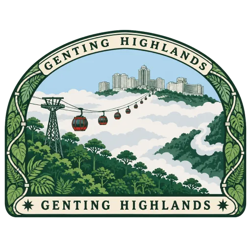 Genting Highlands travel stamp