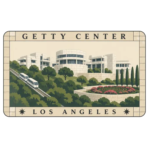 Getty Center travel stamp