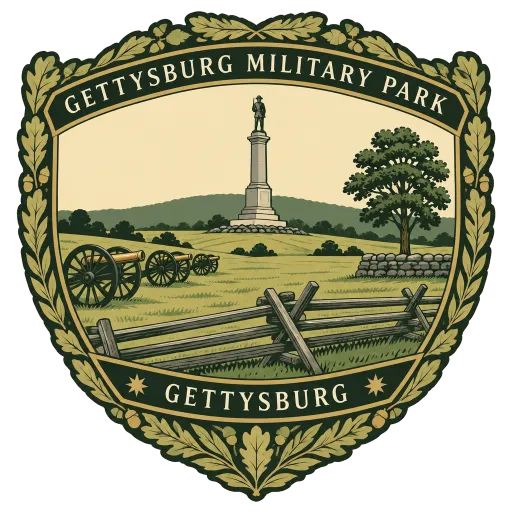 Gettysburg National Military Park travel stamp