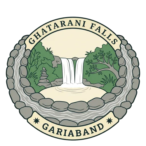 Ghatarani Falls travel stamp