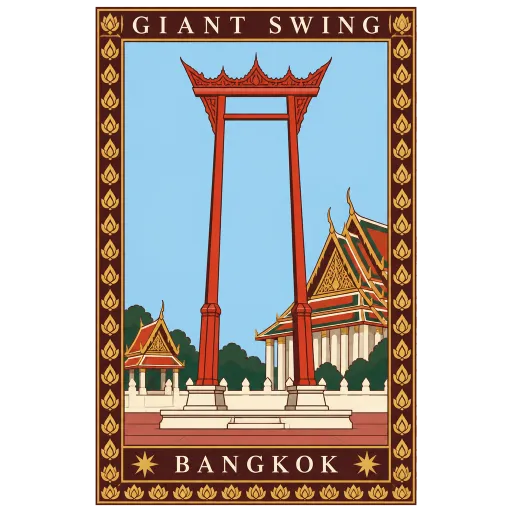 Giant Swing travel stamp