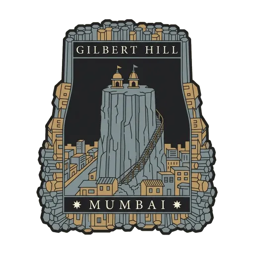 Gilbert Hill travel stamp