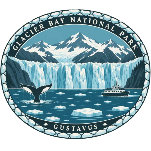 Glacier Bay National Park travel stamp