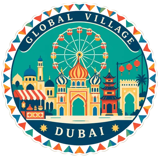 Global Village travel stamp