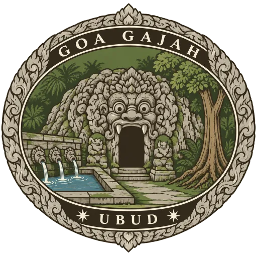 Goa Gajah travel stamp