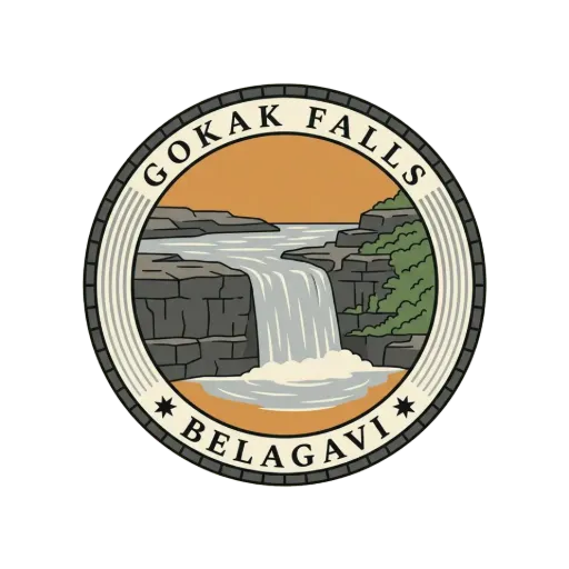 Gokak Falls travel stamp