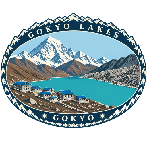 Gokyo Lakes travel stamp