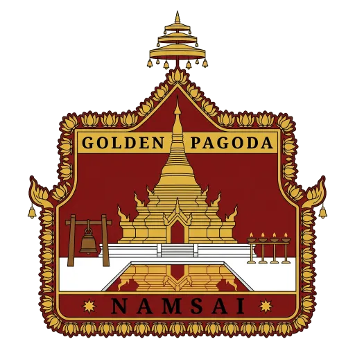 Golden Pagoda travel stamp