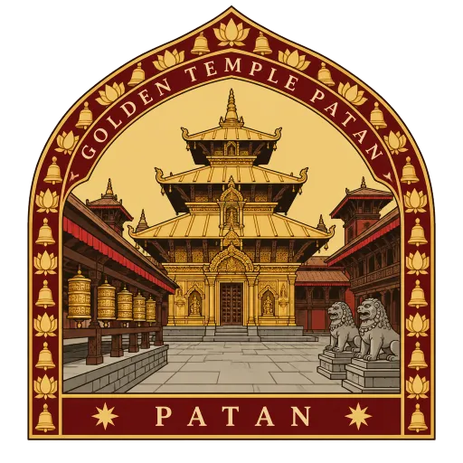 Golden Temple, Patan travel stamp