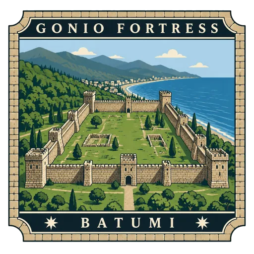 Gonio Fortress travel stamp