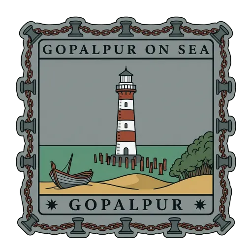 Gopalpur on Sea travel stamp