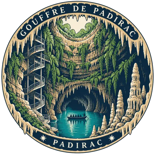Gouffre de Padirac travel stamp