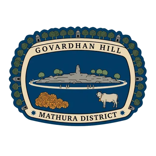 Govardhan Hill travel stamp