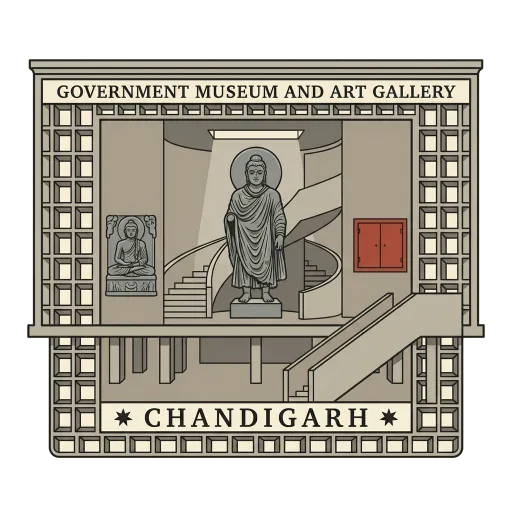Government Museum and Art Gallery travel stamp