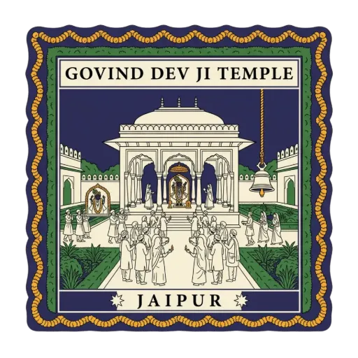 Govind Dev Ji Temple travel stamp