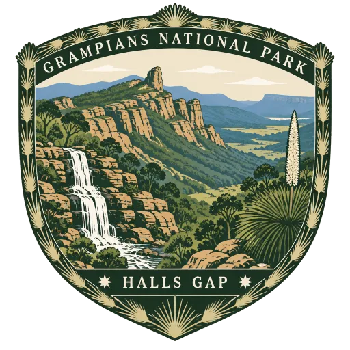 Grampians National Park travel stamp