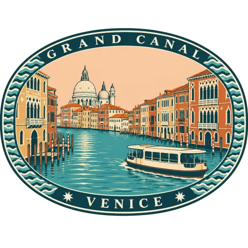Grand Canal travel stamp