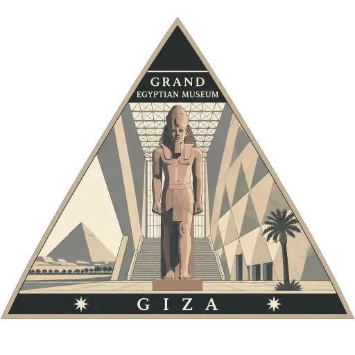 Grand Egyptian Museum travel stamp
