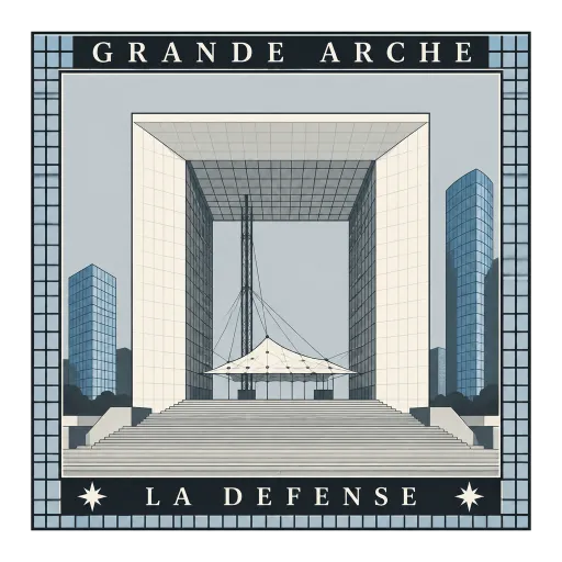 Grande Arche travel stamp