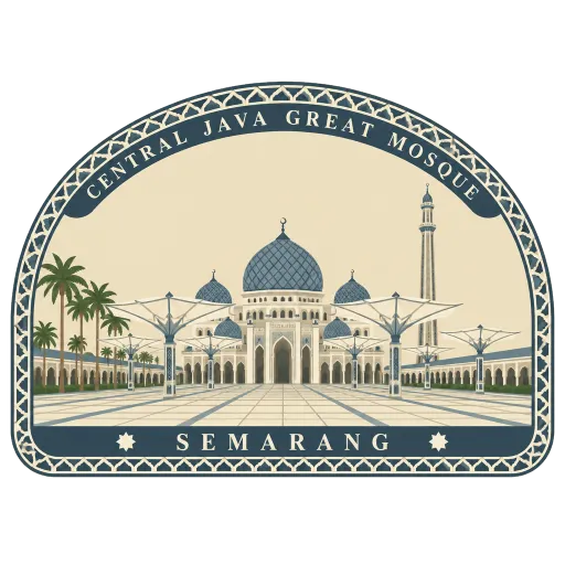 Great Mosque of Central Java travel stamp