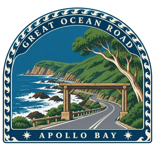 Great Ocean Road travel stamp