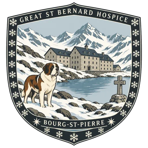Great St Bernard Hospice travel stamp
