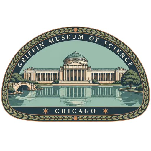 Griffin Museum of Science and Industry travel stamp