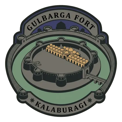 Gulbarga Fort travel stamp