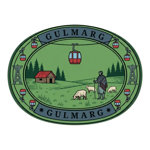 Gulmarg travel stamp