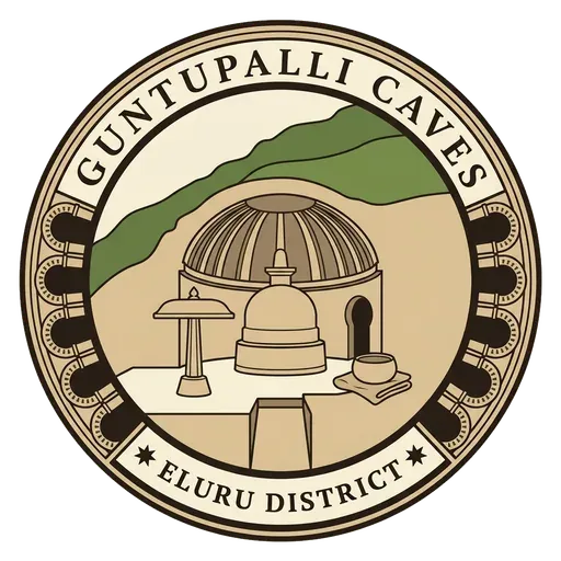Guntupalli Caves travel stamp